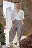 Made in Italy Lagenlook Shelby Cocoon Pant Mocha 